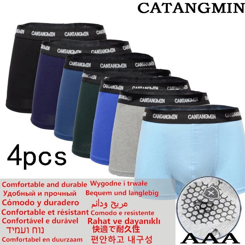 CANTANGMIN-Calzoncillos de algodón de Xinjiang para hombre, boxers transpirables con absorción de humedad, ropa interior cómoda, pantalones cortos