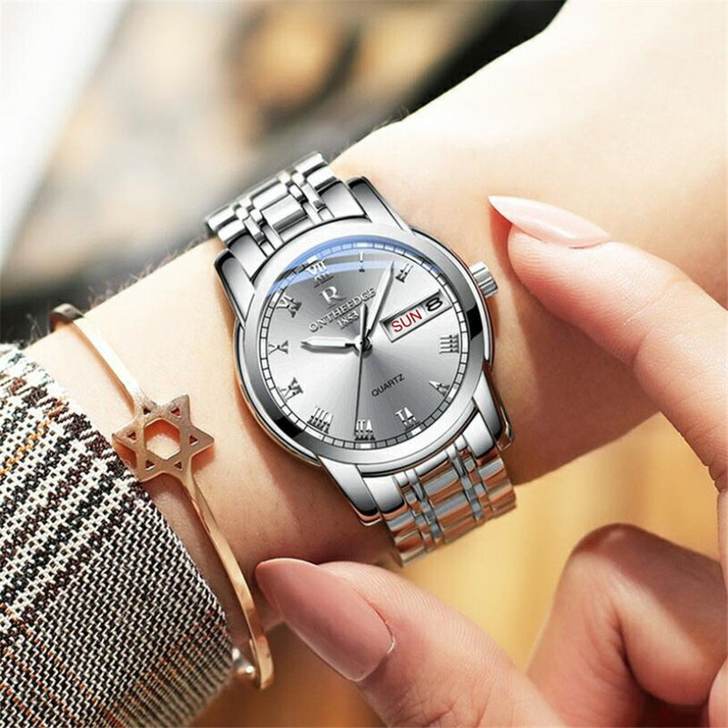 2022 Men Watches Auto Date Luxury Top Brand Watch Waterproof Sports Watches Stainless Steel Watch Flywheel Rotating Quartz Watch