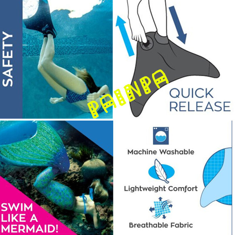 Mermaid Tail Volwassen Vrouwelijke Badpak Ouder-Kind Kinderen Badpak Prestaties Kleding Uitgerust Met Flippers Voor Zomer