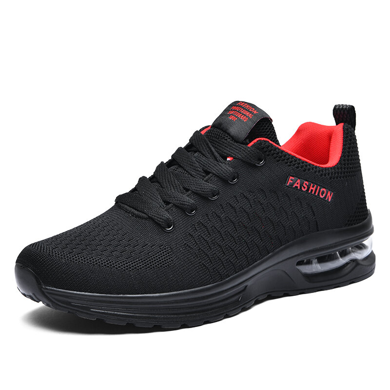 Running Shoes New Mesh Breathable Unisex Air Cushion Woman Sports Shoes Brand Lace-up Men Outdoor Sneakers Fitness Shoes 018