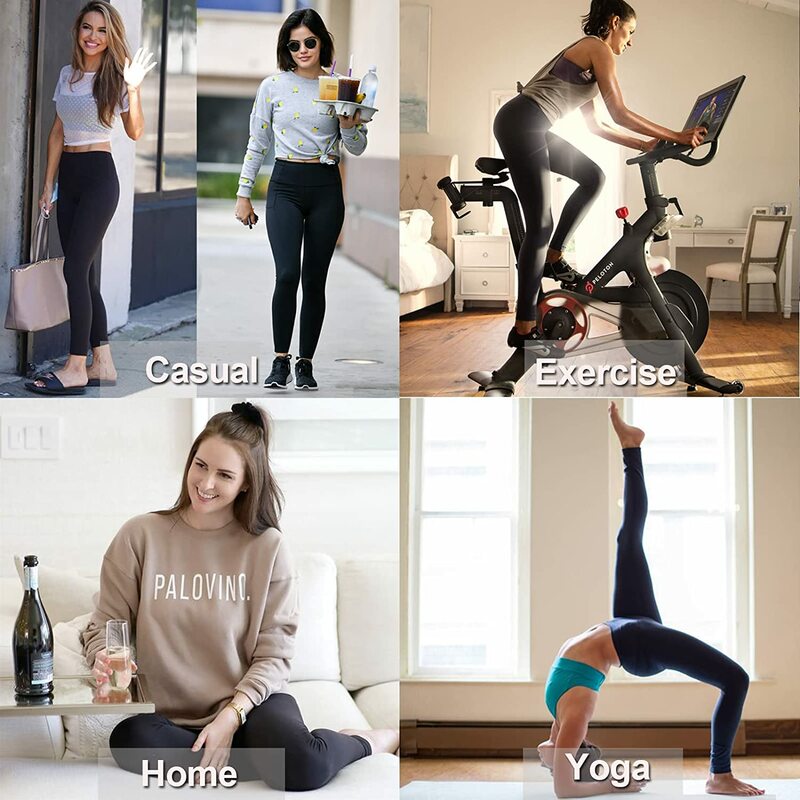 CAMPSNAIL 1/4 Pack Leggings a vita alta per le donne-pantaloni da Yoga dimagranti per il controllo della pancia morbidi per l'allenamento in esecuzione Reg Plus Size