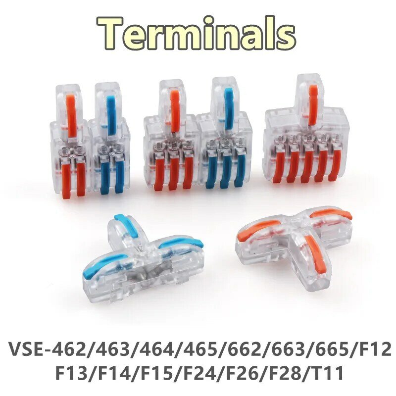 SE Quick การเชื่อมต่อ Terminal Series เชื่อมต่อกล่องลวด Artifact,butt Plug Crimping ลวดคลิป VSE-462 ~ 465WO 662 ~ 66