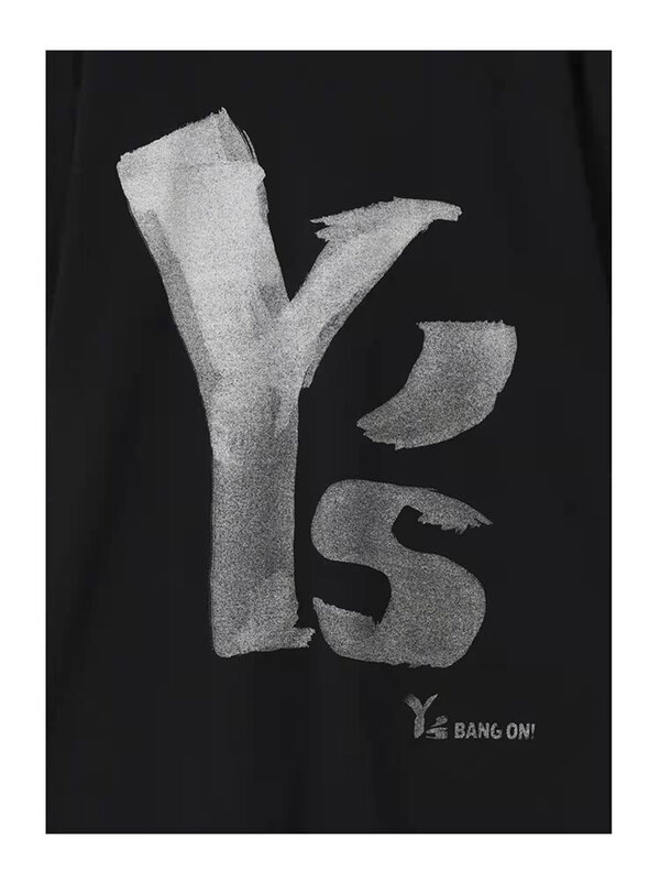 Yohji yamamoto camiseta masculina de grandes dimensões camisetas de manga longa topos frete grátis camisas masculinas y2k roupas streetwear unisex