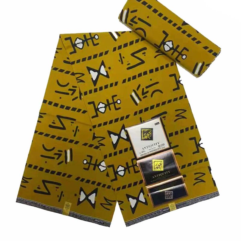 아프리카 코 튼 왁 스 인쇄 패브릭 진짜 왁 스 Ankara 패브릭 파티 드레스에 대 한 고품질 6 야드 아프리카 패브릭