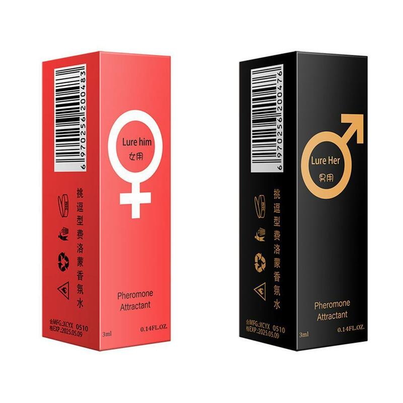 Perfume afrodisíaco de feromonas para orgasmo de mujer, Spray corporal, lubricantes para sexo, coqueteo, atracción de agua, fragancia para hombres, 3ml