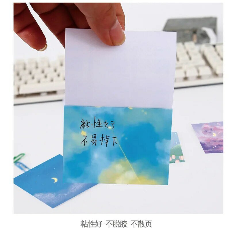 Koreański kreatywność dziewczyna notatniki papiernicze kartki samoprzylepne Kawaii Decor Planner biuro Tag szkolne notatnik wiadomość etykieta