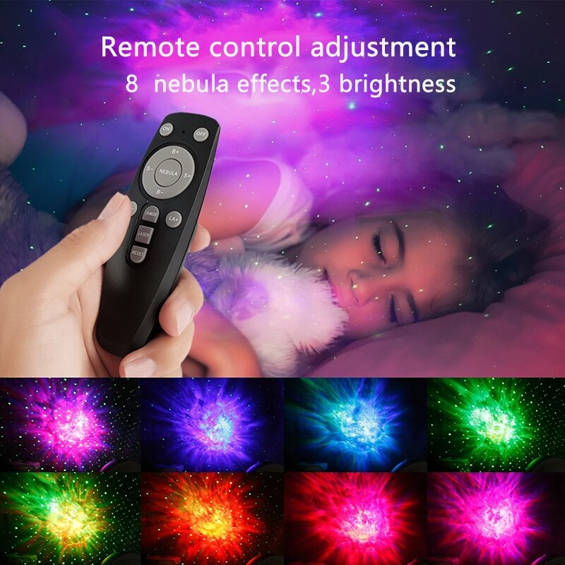 Astronaut Nebula Projector Ster Licht Galaxy Licht Water Wave Led Multicolour Projector Licht Led Galaxy Night Light Kids Gift