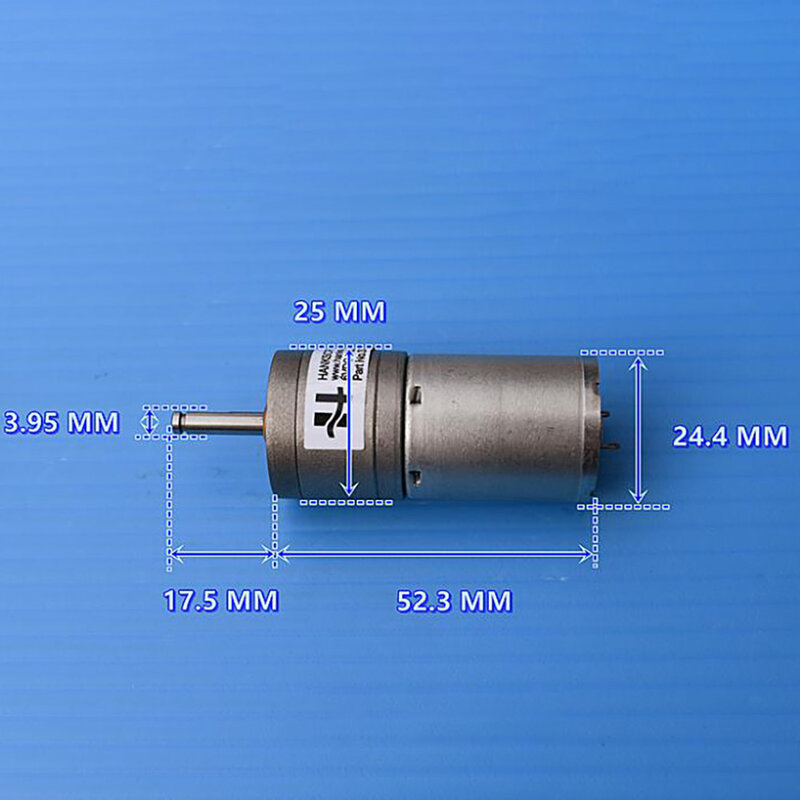 Engranaje de reducción de CC 370, Motor de alto par, 5V, 6V, 12V, 720 RPM, Mini Motor eléctrico de Metal, caja de engranajes de Metal DIY