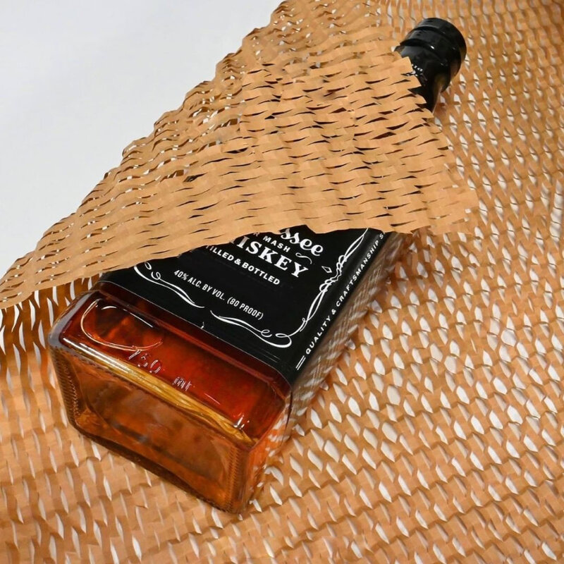 Kertas Kraft 10M Kertas Tisu Kemasan untuk Bahan Pembungkus Pesta Ulang Tahun Pernikahan Seni Kerajinan Buatan Tangan Kertas Sarang Lebah Coklat