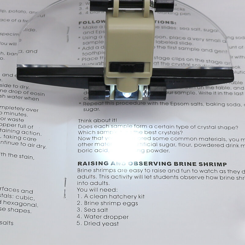 Głowica nosząca lupa 2X 3.5X 4.5X 5.5X duża soczewka lupa z oświetlenie LED do pieczęci