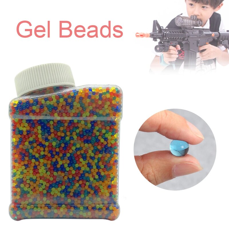 30000pcs/Bottle Hydrogel Pearl Shaped 7-8mm Crystal Soil Water Beads Mud Grow Ball Wedding Home Decor Mix Color Pure Colorwater
