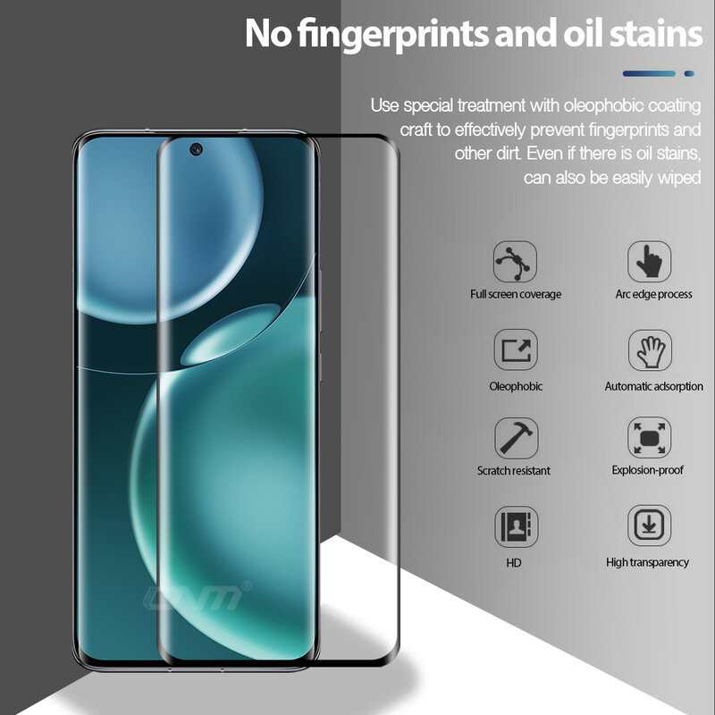Pokrowiec na szkło hartowane do Huawei Honor Magic 3 4 Pro zakrzywiona krawędź odporna na zarysowania folia ochronna akcesoria