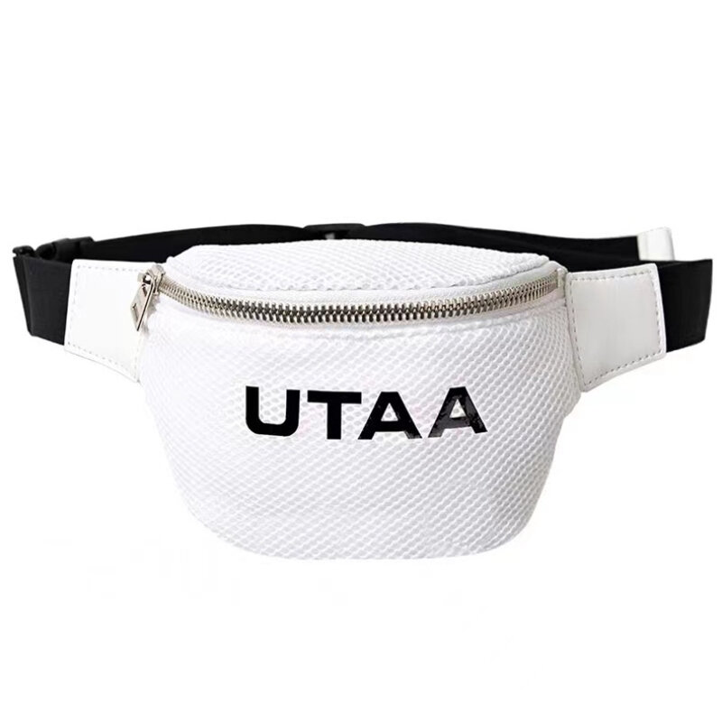 UTAA-Bolso de Golf Universal para hombre y mujer, bolsa de pelota portátil, riñonera pequeña de Material PU, novedad de 2023