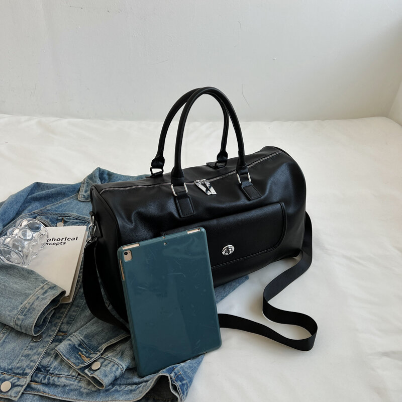 YILIAN 새로운 남녀 대용량 단거리 여행 비즈니스 더플 가방, 유행 여행 핸드백 어깨에 매는 가방