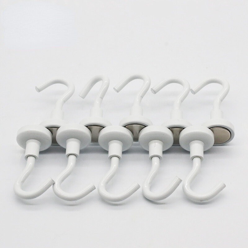 10PCS Colorful Magnetic Hooks Strong Load-bearing Heavy Duty Suction Door Wall Fridge Multifunction Holder Small Magnetic Hooks