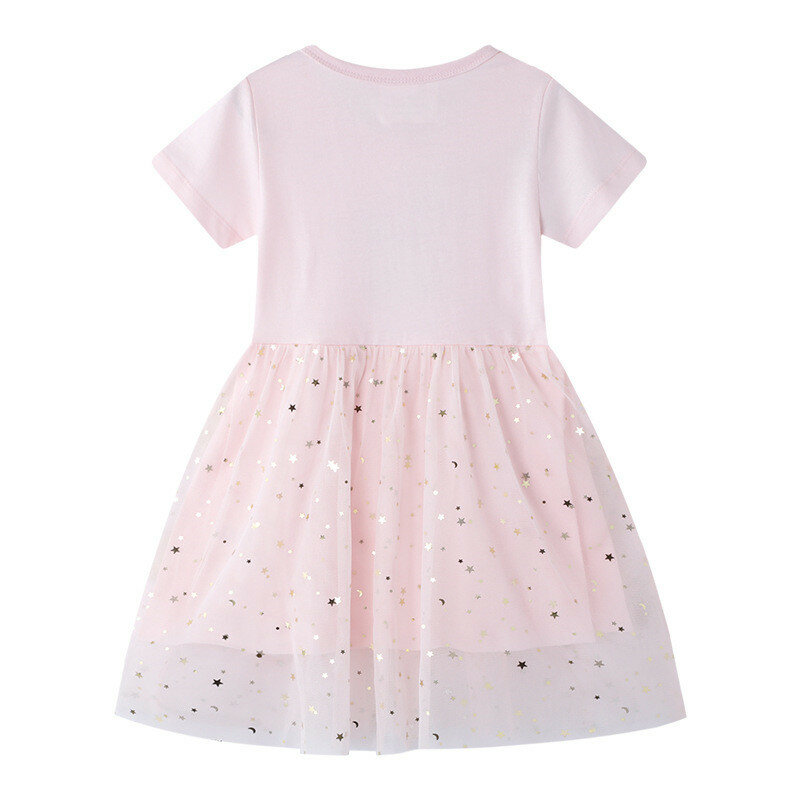 Girls Clothes 2022 New Summer Princess Dresses Short Sleeve Kids Dress BunnyParty Baby Dresses for Children Clothing 3-8Y