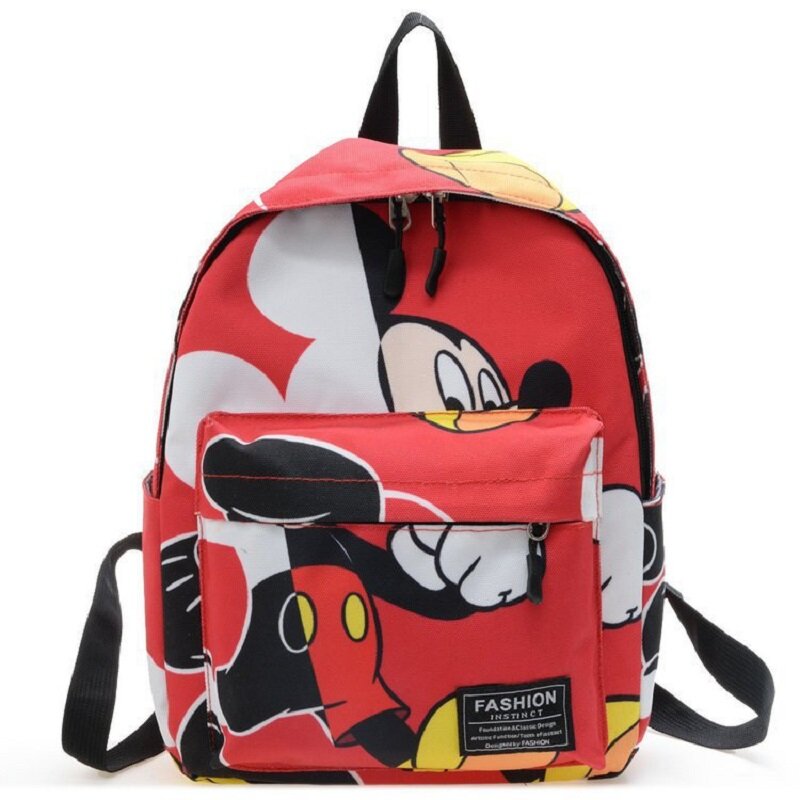 2022 Disney Mickey Mouse เด็กโรงเรียนกระเป๋าโรงเรียนอนุบาลเด็กผู้หญิง Tas Ransel Bayi Minnie Plush กระเป๋าเป้สะพายหลังการ์ตูนของขวัญเด็ก