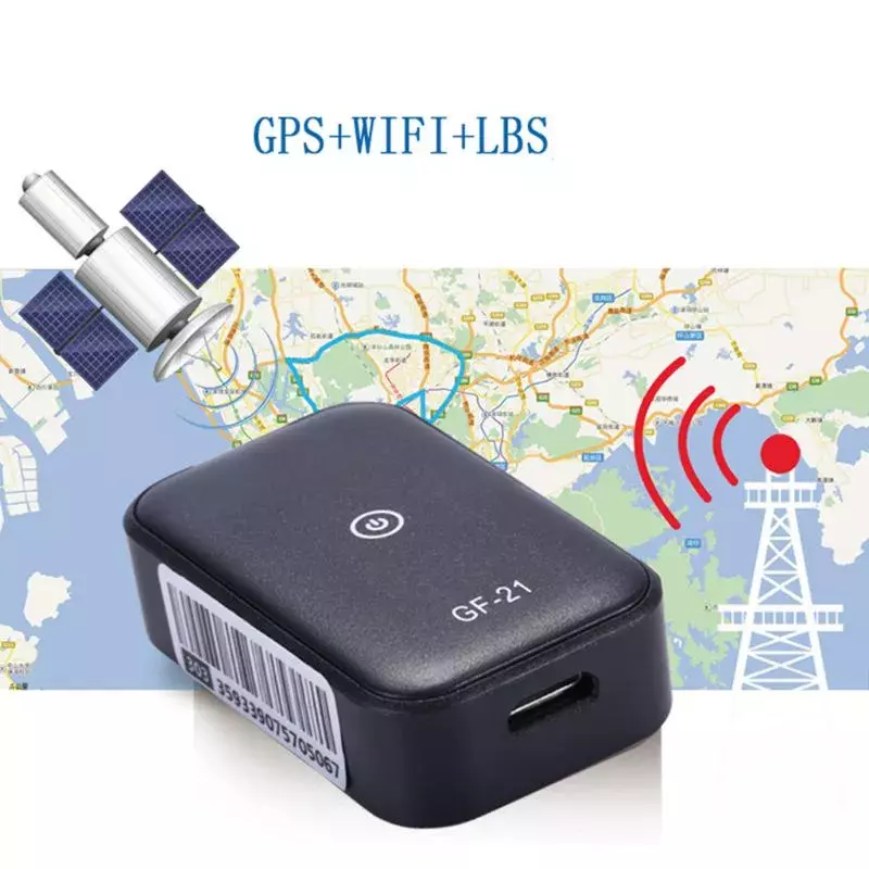 GF21 Mini GPS Echtzeit Auto Tracker Anti-Verloren Gerät Voice Control Aufnahme Locator Hohe-definition Mikrofon WIFI + LBS + GPS Pos
