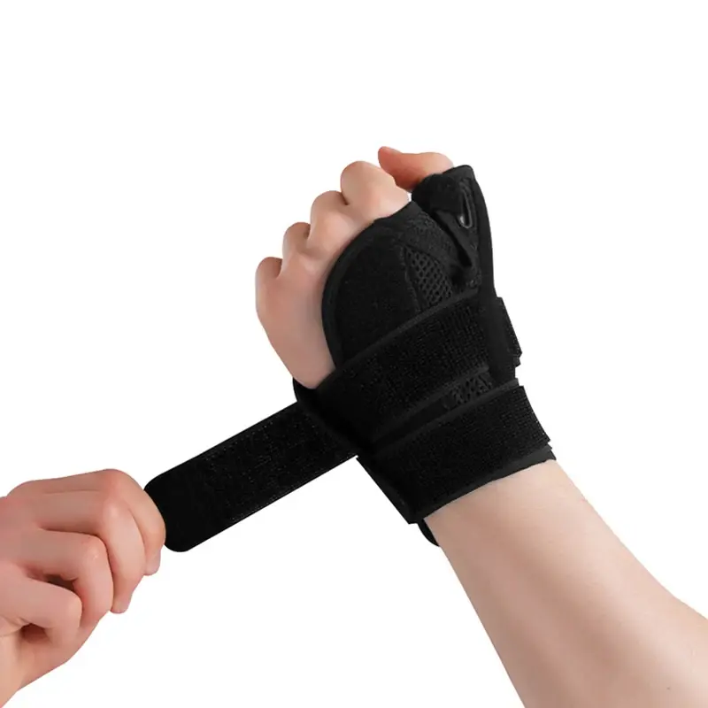 Polegar tala estabilizador luvas, suporte de pulso, protetor cinta, tendinite alívio da dor, direita e imobilizador mão esquerda, 1pc