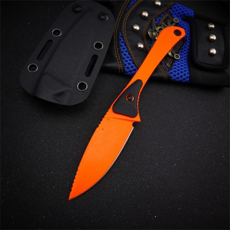 Cuchillo recto pequeño para acampar al aire libre, hoja BM 15200 440C, de defensa de Seguridad, de bolsillo, militar, EDC, Tool-BY19 pequeña