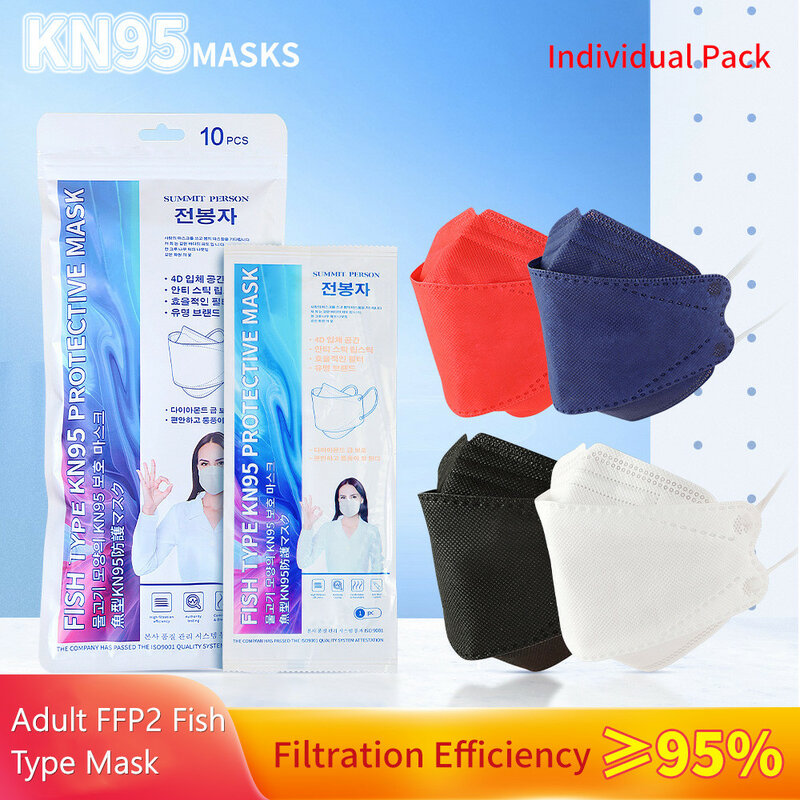 Máscara respiratória aprovada fpp2 ffp2mask fpp2 máscara protetora kn95 ffpp2 máscara protetora 10-200pc adulto ffp2 peixes, máscara fpp2 de mascarillas fpp2
