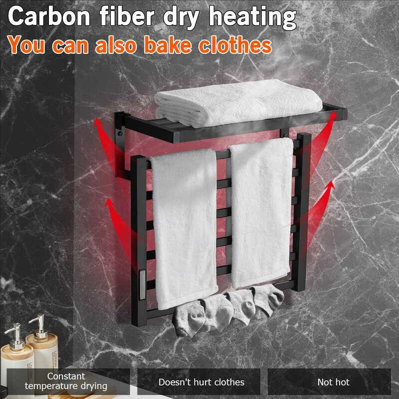 Towel heater Stainless steel Temperature control Time control Sterilization Bathroom furniture Electric heating Towel Warmer