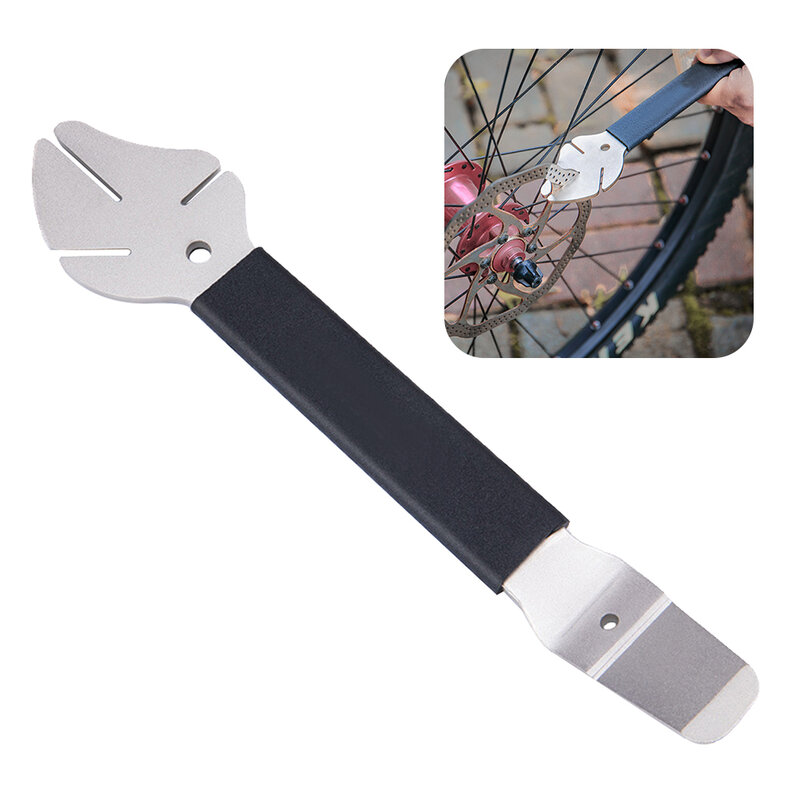 Клиновидный инструмент 3 слота сброс гаечный ключ двойные функции эргономичный ремонтный суппорт для велосипеда поршневой ротор Truing Гидра...