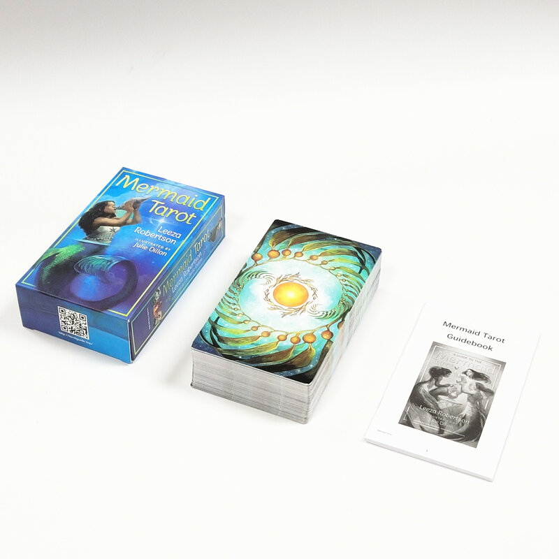 12x7cm English Mermaid Tarot Full Fun Deck Table Divination Fate Board Games Playing For Family Friends Party