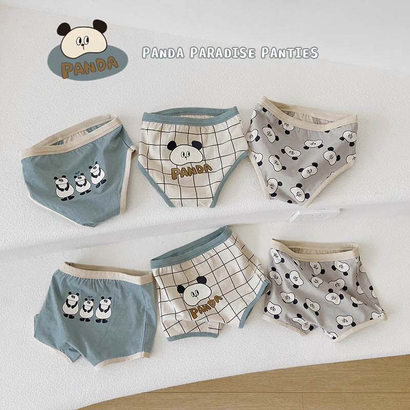 3Pieces/Pack Boyes Triangle Panties Baby Kids Boxer Briefs Children Cotton Underpants Adorable Cartoon Knickers Panties New