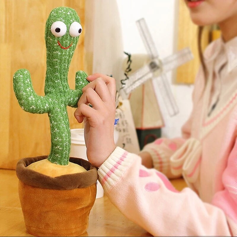 Dansen Cactus Mooie Kinderen Kids Gift Zingen 120 Nummers Praten Onderwijs Speelgoed Pop Spreken Praten Sound Record Herhaal Knuffel