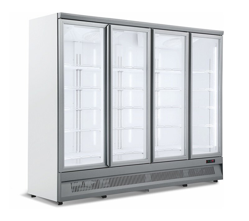 vertical upright glass door display freezer Beverage Beer Display upright 4 doors glass upright cooler
