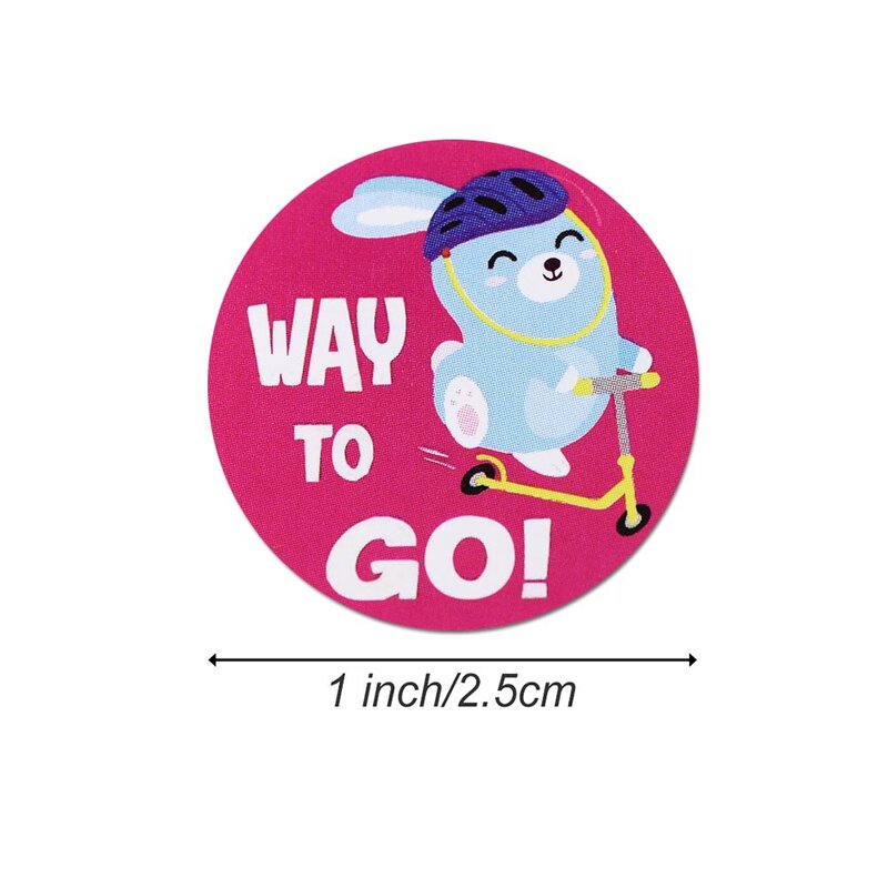 8 Stiker Hewan Kartun Yang Berbeda 50-500 Buah Stiker Kata Hadiah untuk Guru Mendorong Stiker Kawaii Siswa untuk Mainan Anak-anak