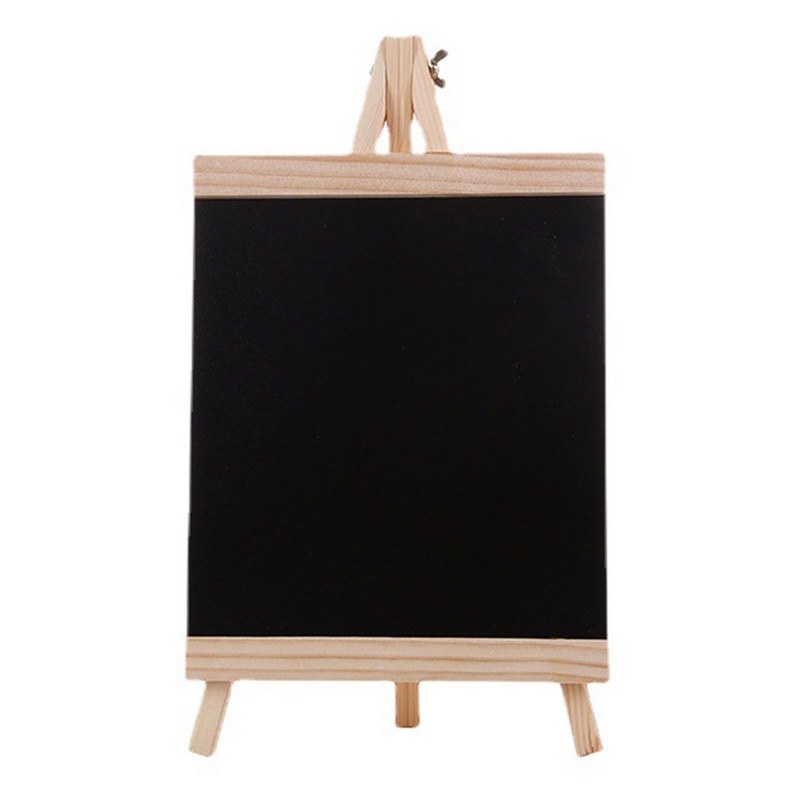 ป้าย Chalkboard ขาตั้งบอร์ดกระดานดำไม้โต๊ะขนาดเล็กชอล์ก Mini ป้ายแต่งงานรูปสี่เหลี่ยมผืนผ้าเมนู ...