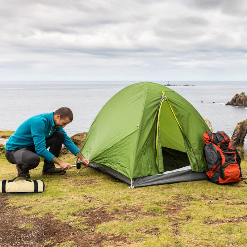 เต็นท์เล็บและค้อนกระเป๋า Heavy Duty หนาเต็นท์อุปกรณ์เสริมเครื่องมือสำหรับ Stakes ค้อนอุปกรณ์ Camping กลาง...