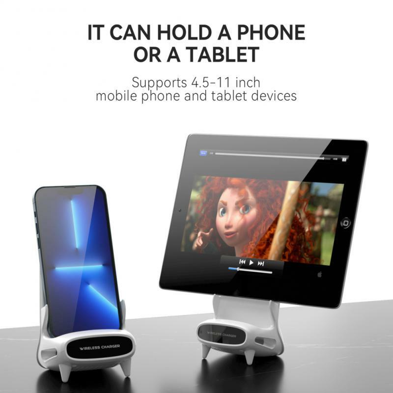 RYRA 15W Wireless Charger Desktop Vertical Universal Phone Laptop Holder Mount For IPhone 14 13 12 Samsung Fast Charging Station