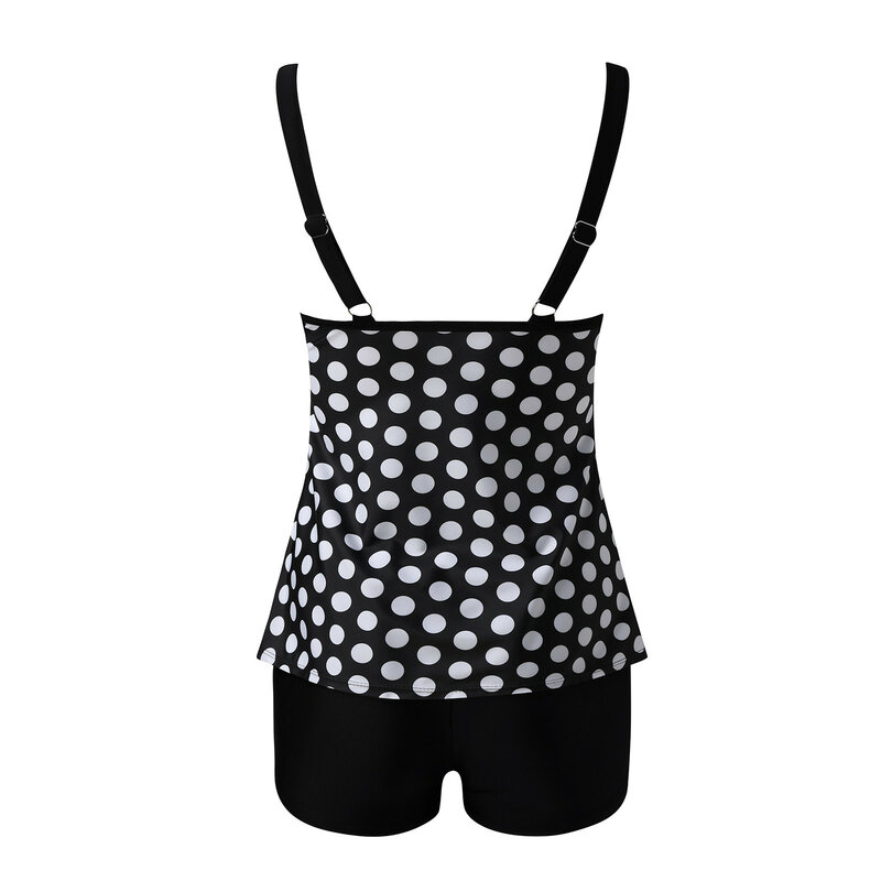 Swim Bras for under Shirt Women Print Bandeau Tankini Swimsuits Two Piece Loose Fit Bathing Suits Swim Tank Top With Shorts Teen