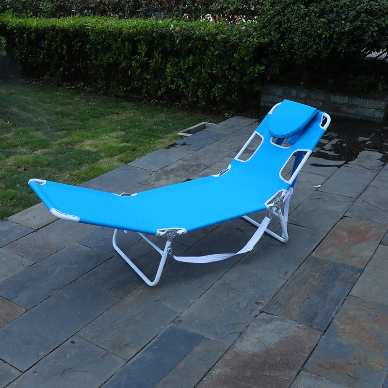 여름 야외 캠핑 레저 안락 의자 다기능 접이식 7 기어 접이식 사무실 점심 휴식 안락 의자, 해변 의자