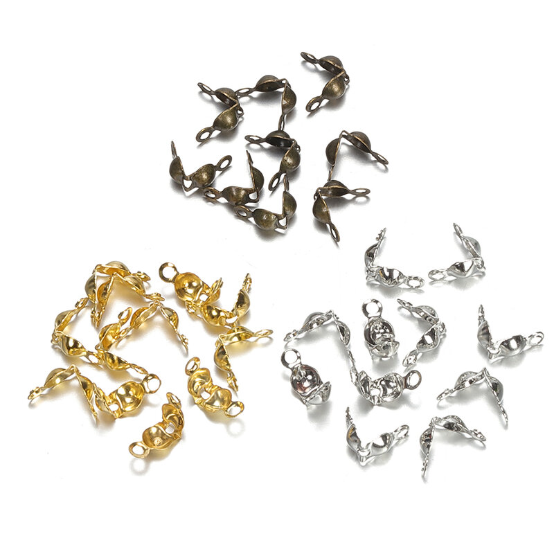 Cierre de cadena de bolas para fabricación de joyas, accesorios de bricolaje, 400 piezas/200 piezas, 4x7mm