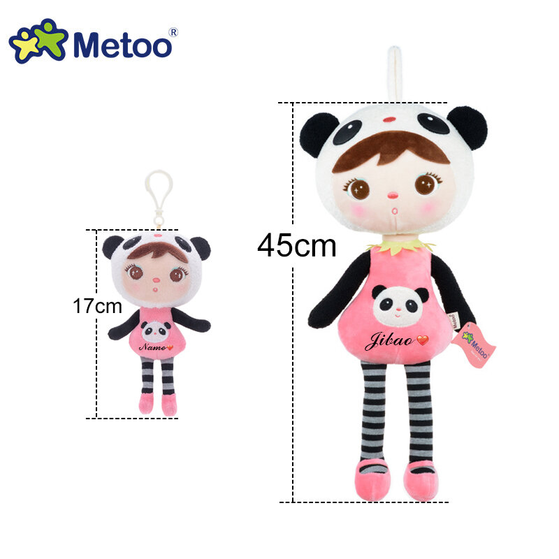 Metoo Jibao-muñeco de peluche personalizado con nombre, Koala, Panda, Angela, juguetes de peluche para niñas, bebés, niños, cumpleaños, regalo de Navidad