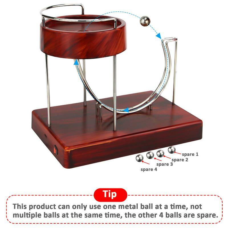 Perpetual Motion Kinetic Art | ไม้ประติมากรรม Perpetual Motion Rolling Ball Perpetual | Marble Motion Machine สำหรับ Chil