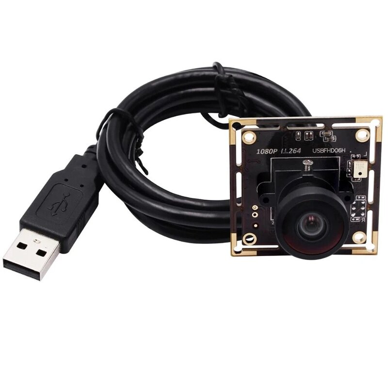 2MP IMX322โมดูลกล้อง USB Low Light 0.01Lux H.264ไม่มีการบิดเบือนเลนส์มุมกว้าง120องศาเว็บแคมพร้อม MIC ไมโครโฟน