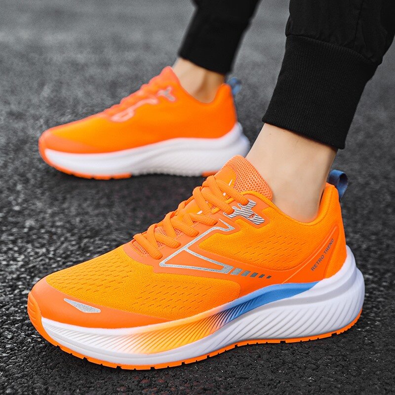 Running Shoes Breathable Lace-up Sneakers Comfortable High-quality Men's Shoes Brand Outdoor Fitness Shoes Sports Shoes Training