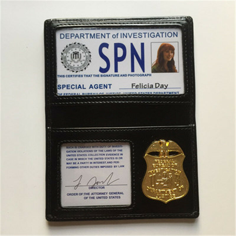 Supernatural SPN ผู้ต้องสงสัย Tracker ตัวอักษร POI โลหะ ID Card ปรับแต่งผู้ถือ Shaw ราก Dean พิเศษที่ไม่ซ้ำกัน Essentials