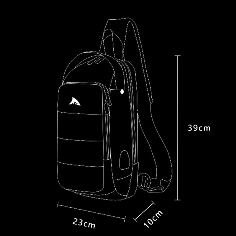 SUUTOOP سعة كبيرة الرجال الموضة متعددة الوظائف USB حقيبة كروسبودي حقائب كتف السفر رسول حزمة حقيبة صدر للرجال للذكور 2020