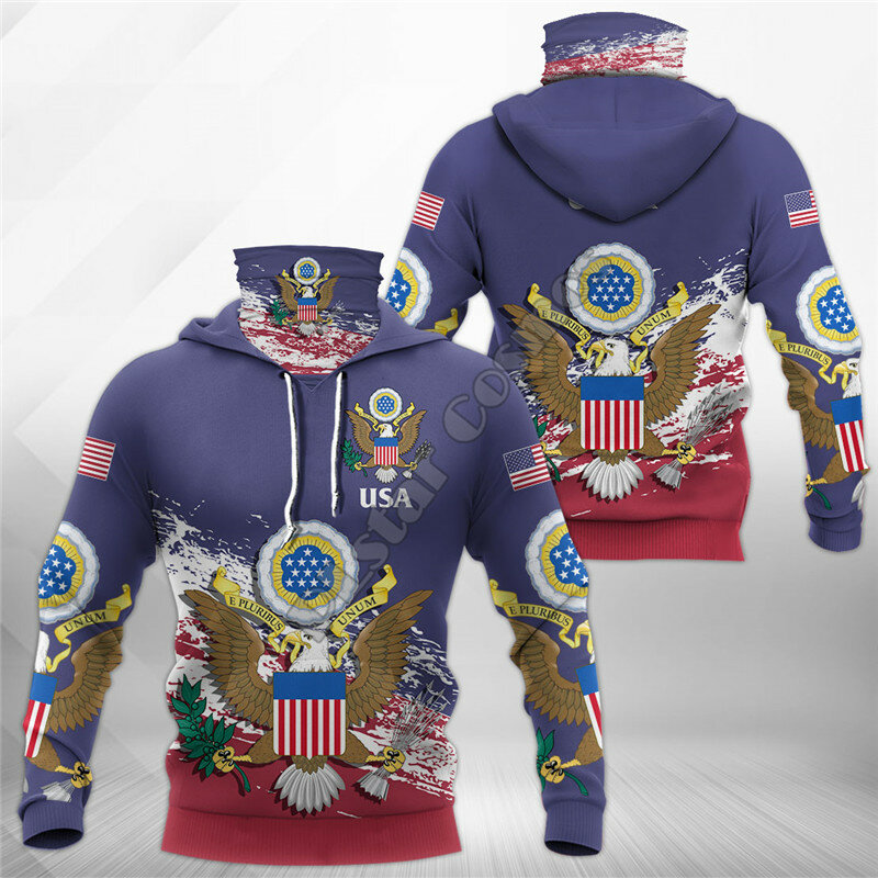 USA 3D bluzy z nadrukiem moda bluza kobiety mężczyźni luźny pulower bluza z kapturem maska ciepłe kostiumy Cosplay 01