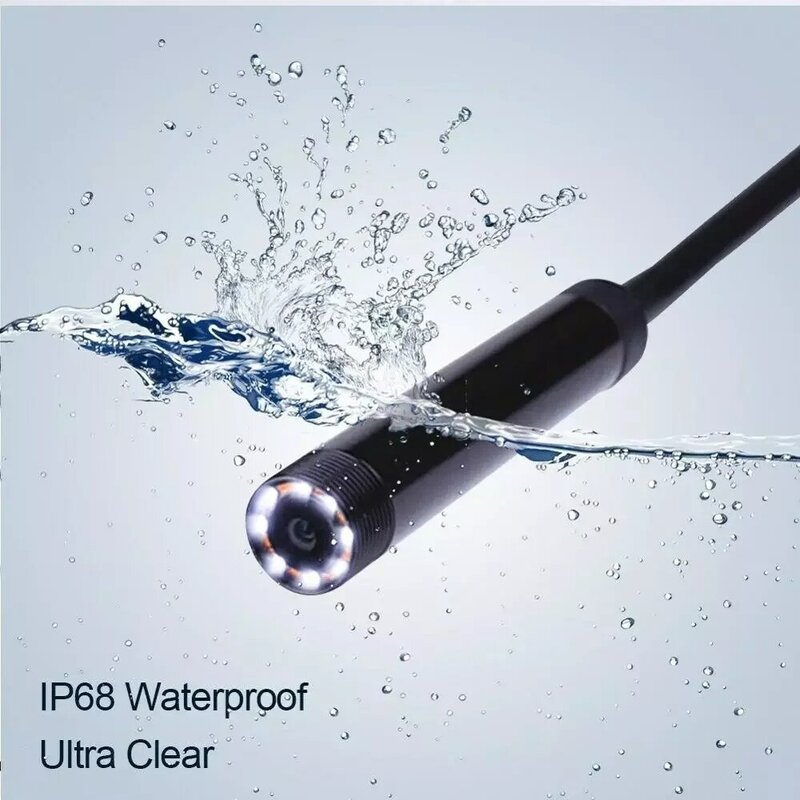KERUI 1200P WiFi Endoscope Camera Waterproof Inspection Snake Mini Camera USB Borescope for Car for Iphone & Android Smartph