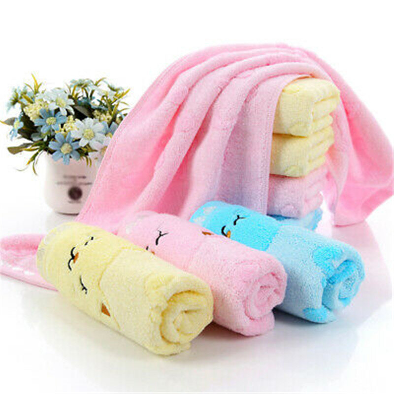 Toallas de baño de algodón suave para bebés recién nacidos, paño de lavado bonito