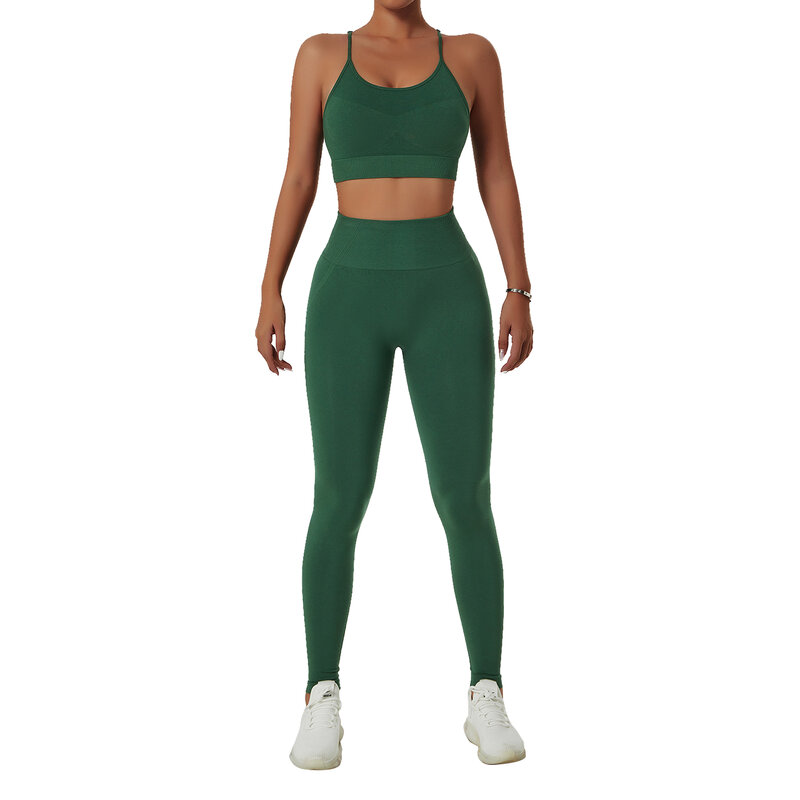 Sport Suit Seamless Yoga Set Women's Tracksuit Workout Clothes For Women Gym Set Womens Outfits Shorts Set Sports Bra Yoga Pants