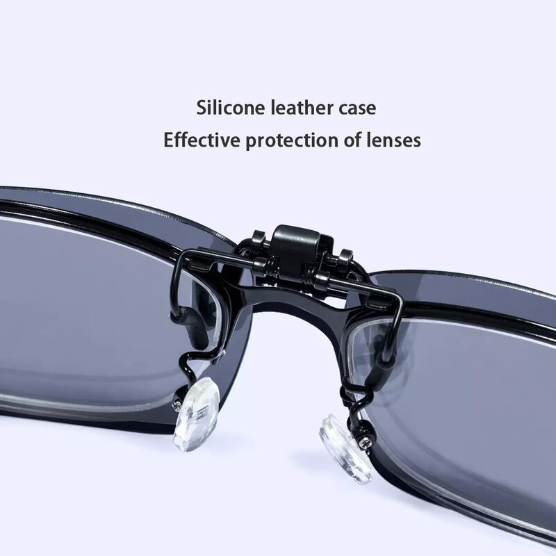 شاومي الاستقطاب النظارات الشمسية للرؤية الليلية نظارات شمسية كليب تاك عالية الوضوح عدسة 180 درجة يمكن الحرة انقلبت 8g لقصر النظر