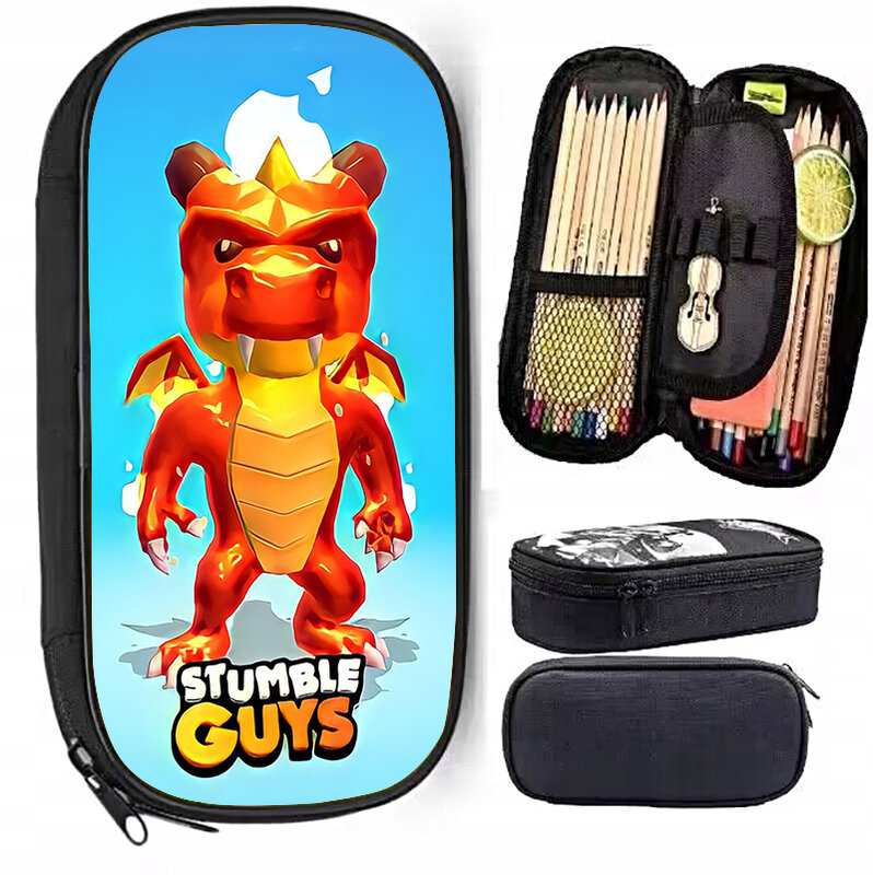 Stumble Guys Kids Supplies Storage Bags Harajuku Pencil Bags for Teenager Boys Girls Stumble Guys Cosmetic Bags for Kids Bags